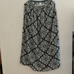 Geometric Print Skirt